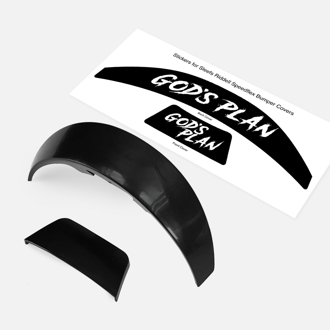 God's Plan Riddell Speedflex Front and Back Bumper Sticker Kit