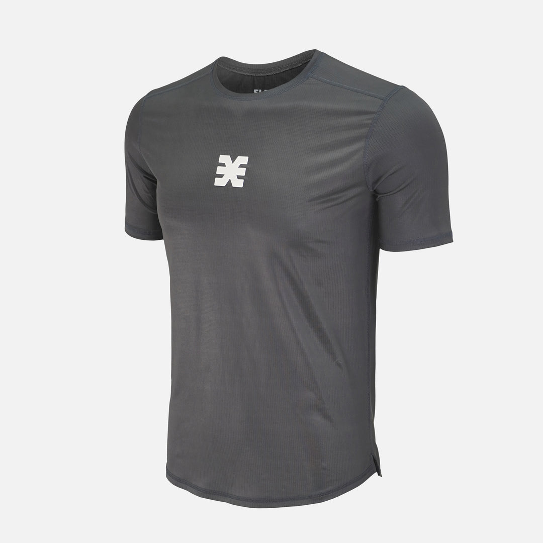 Gray BodyContour Crew T-Shirt