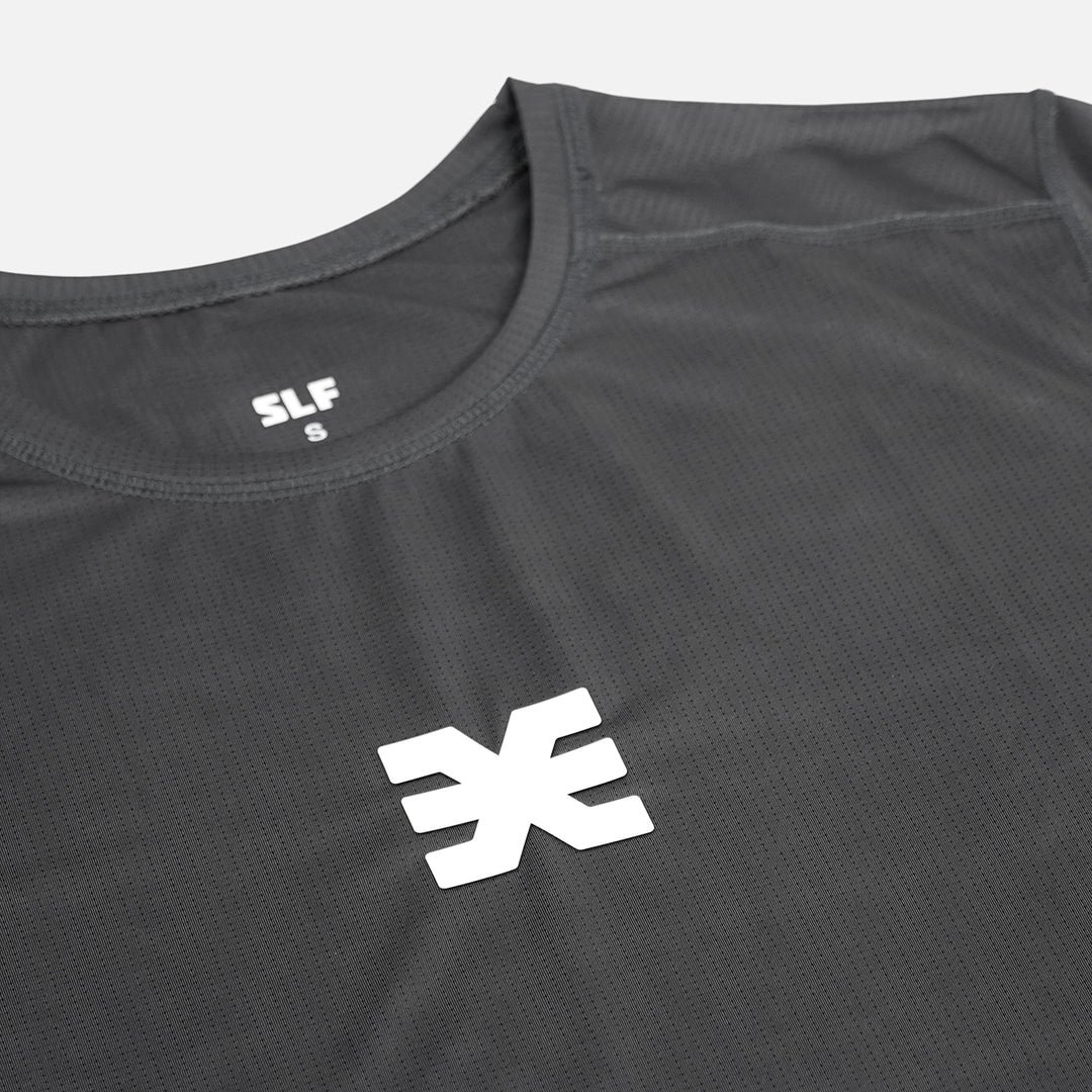 Gray BodyContour Crew T-Shirt