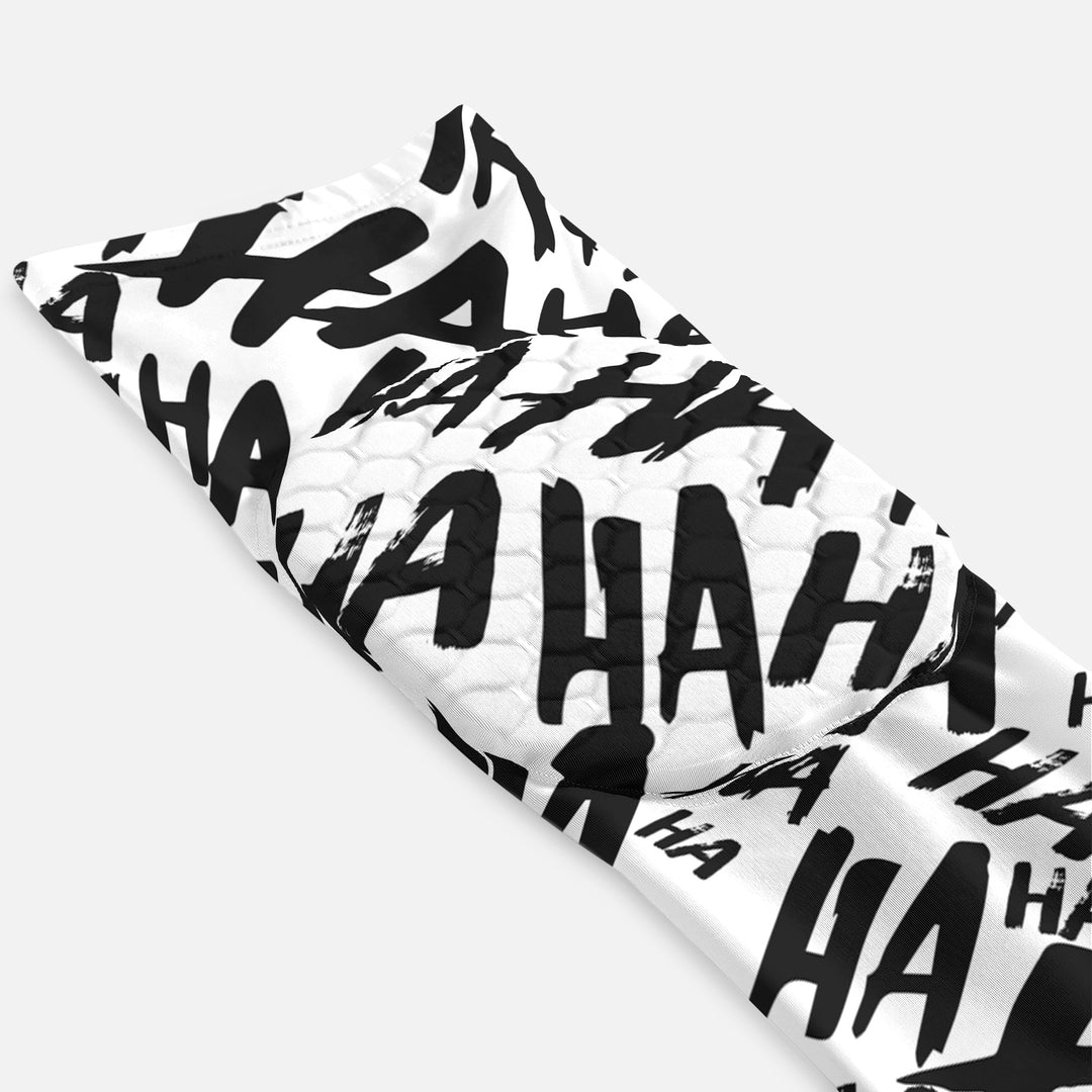 Ha Ha Ha White Knee Pad
