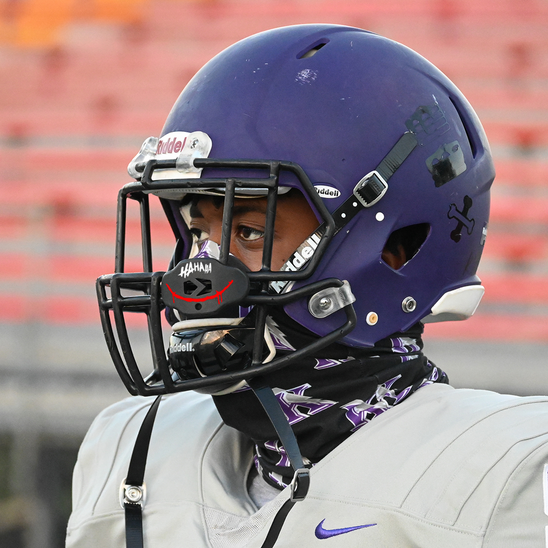 Ha Ha Ha Red Smile Black Soft Football Mouthguard