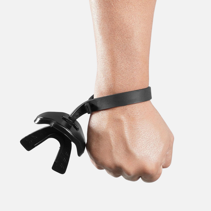 Ha Ha Ha Red Smile Black Soft Football Mouthguard