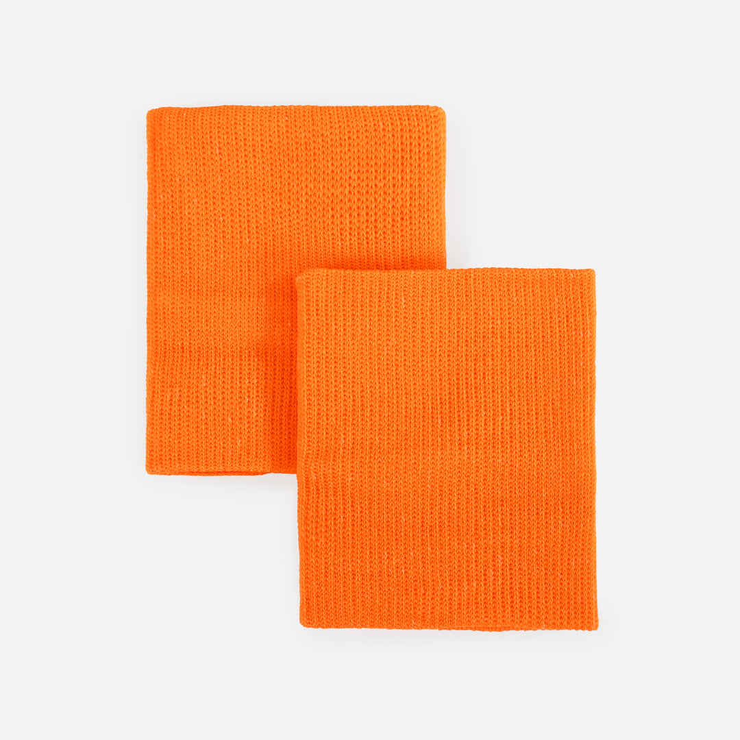 Hot Orange Drip Wristbands (Pair)