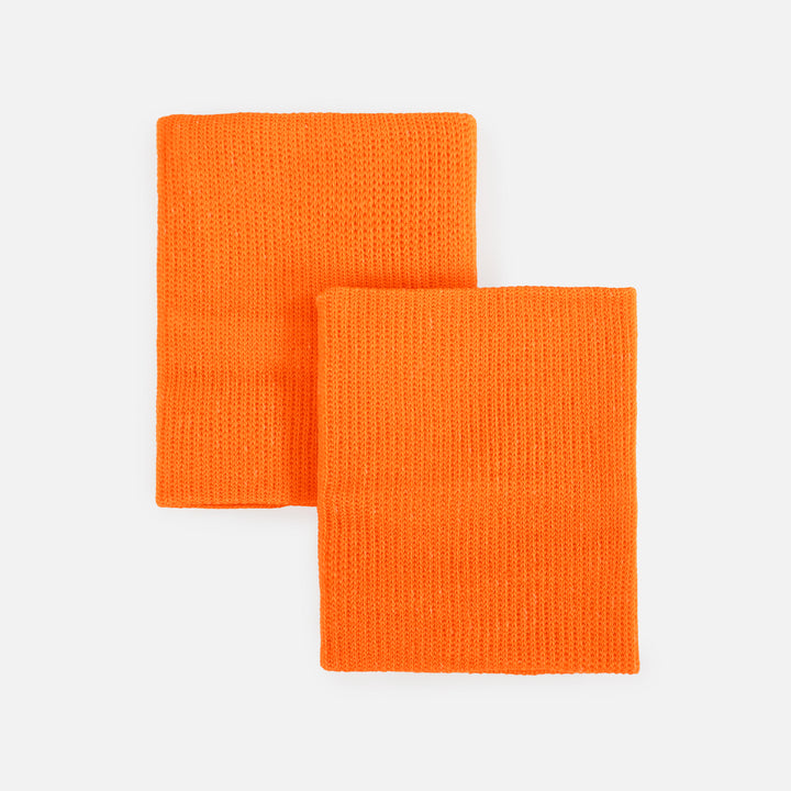 Hot Orange Drip Wristbands (Pair)