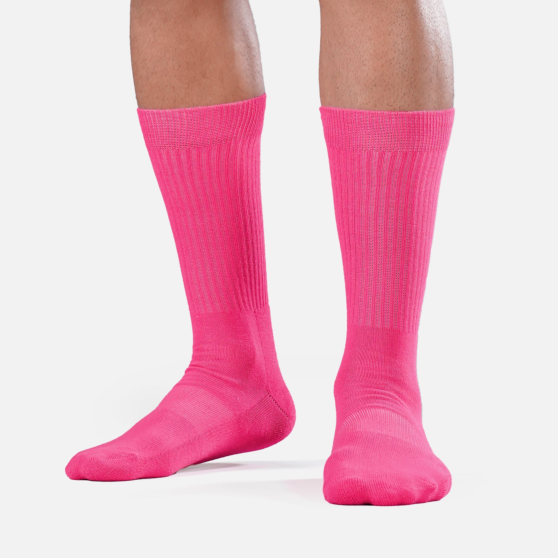 Hue Pink Crew Socks – SLEEFS