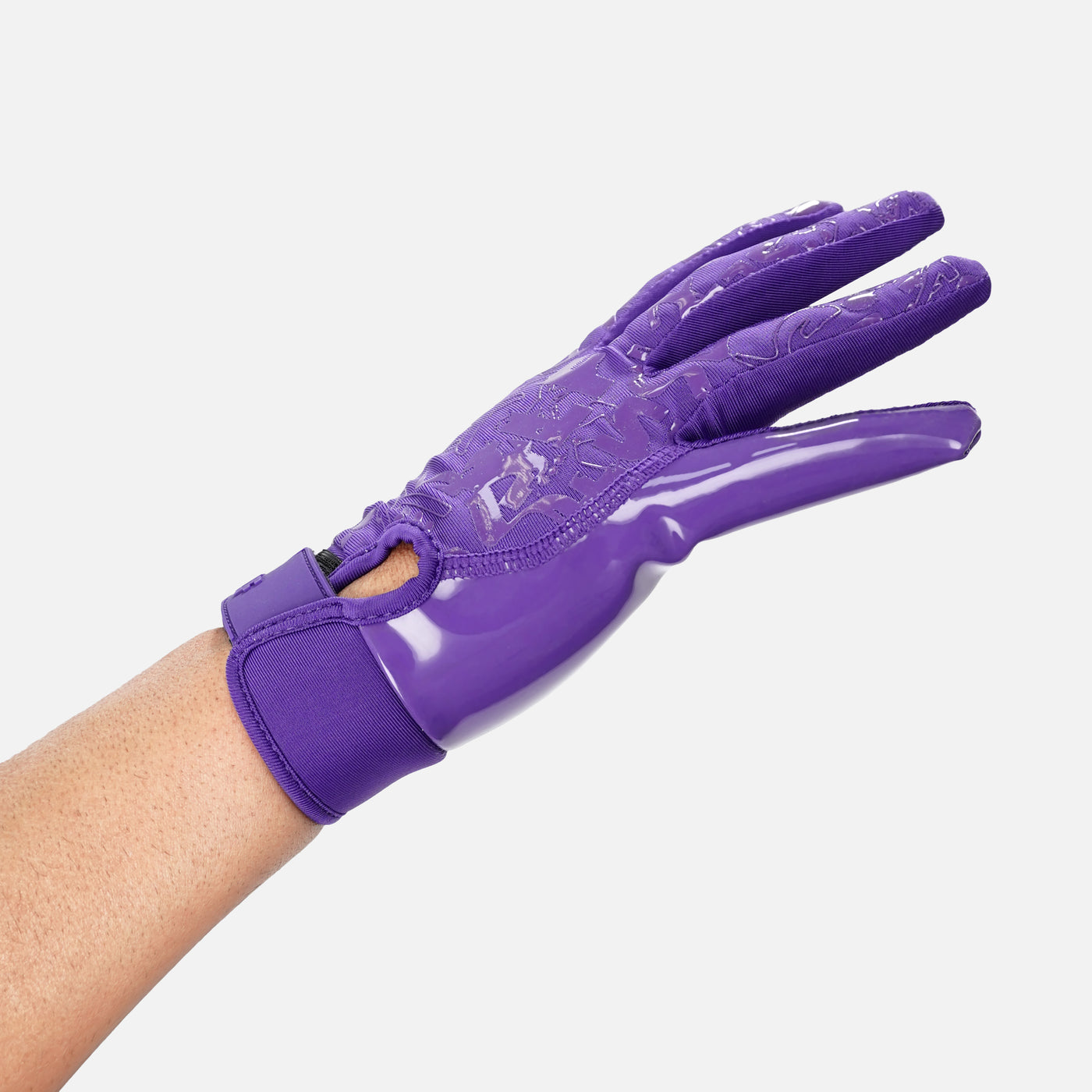 Hue Purple Sticky Football Receiver Gloves