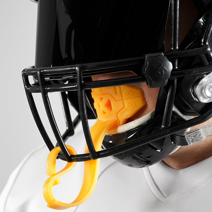Hue Yellow Gold X Football Mouthguard