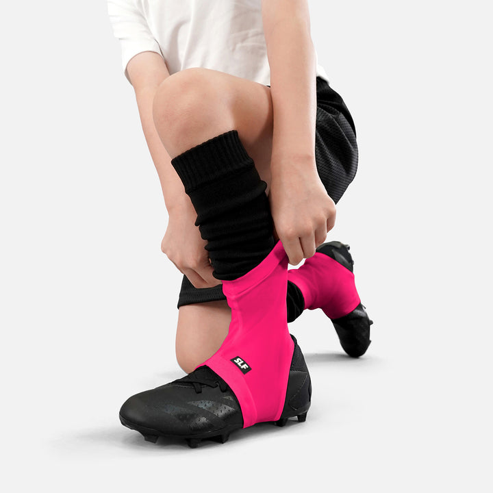 Hue Pink Kids Spats / Cleat Covers