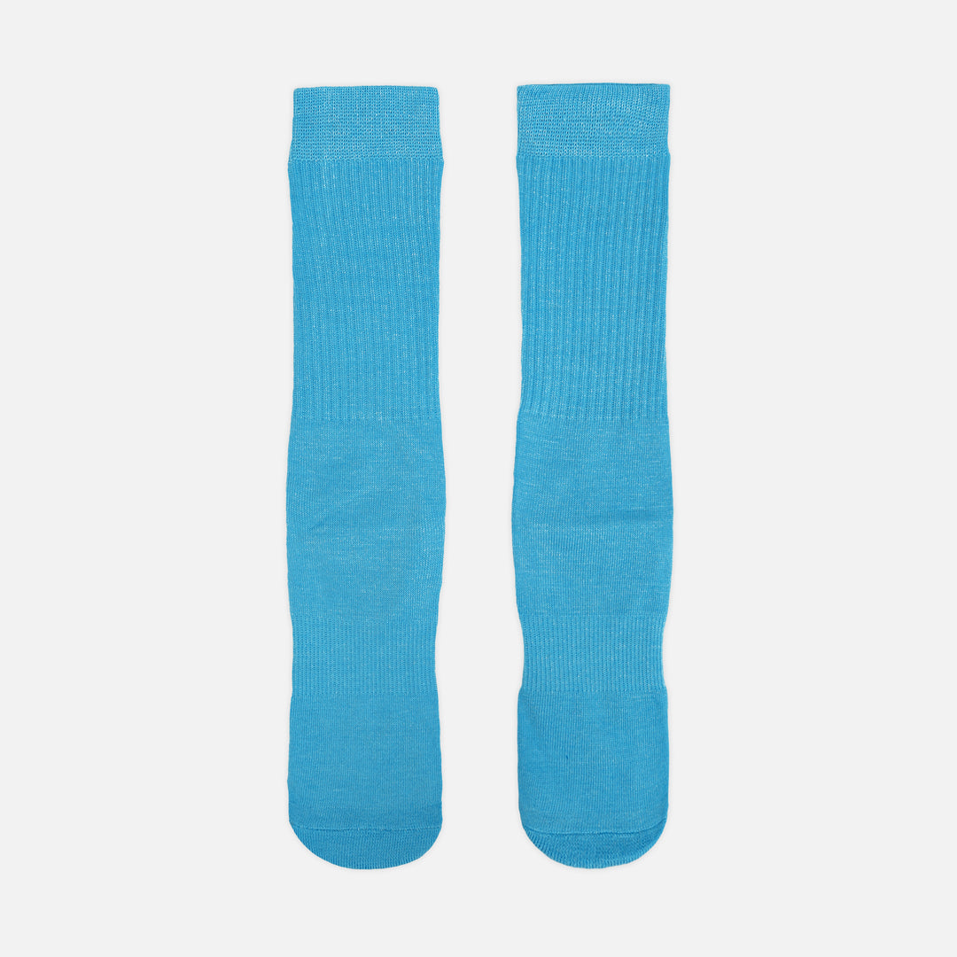 Hue Sky Blue Crew Socks