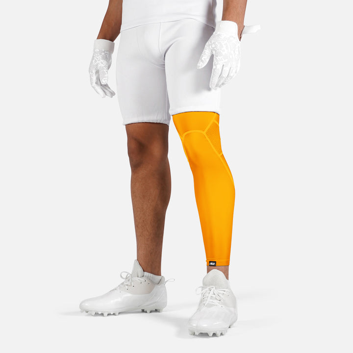 Hue Yellow Gold Football Pro Leg Sleeve