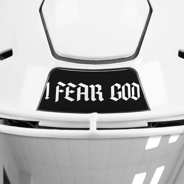 I Fear God Riddell Speedflex Front and Back Bumper Sticker Kit