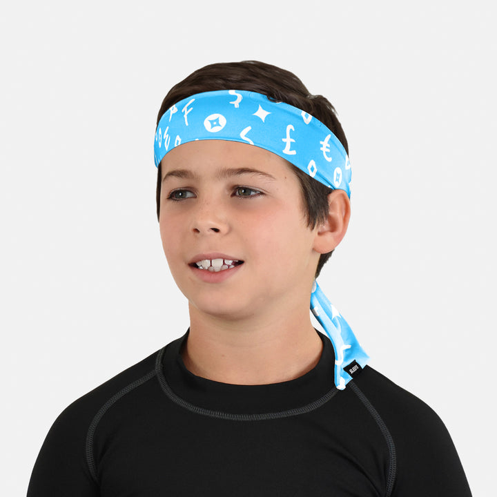 Sleefs Lavish Sky Blue Kids Ninja Headband