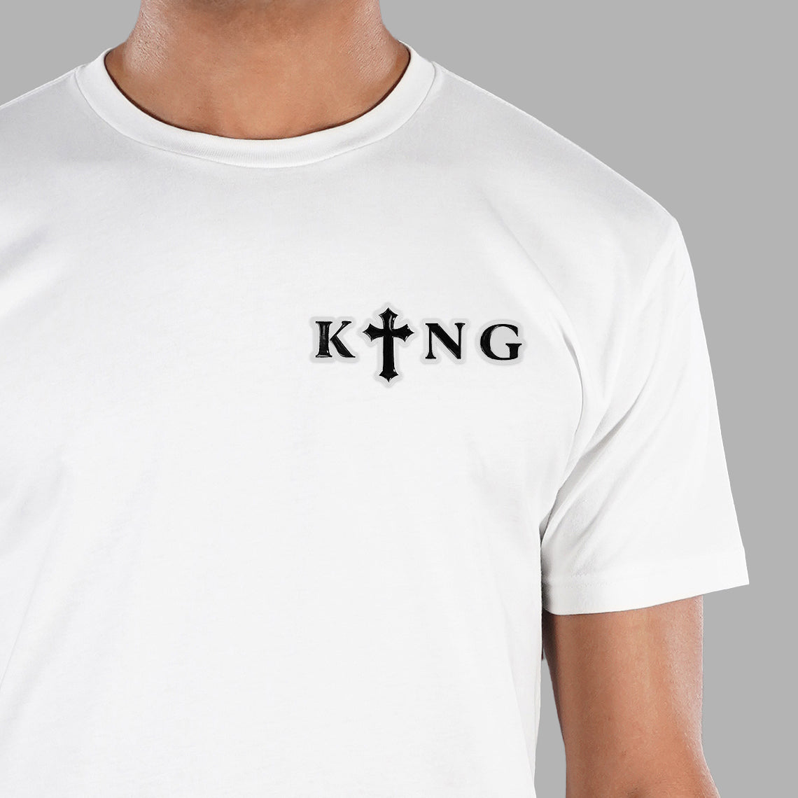 King Gothic Cross Patch Tri-Blend T-Shirt