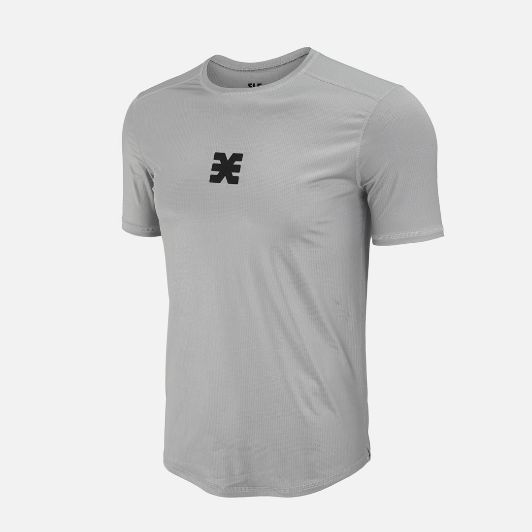Light Gray BodyContour Crew T-Shirt