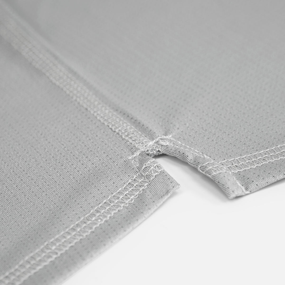 Light Gray BodyContour Crew T-Shirt