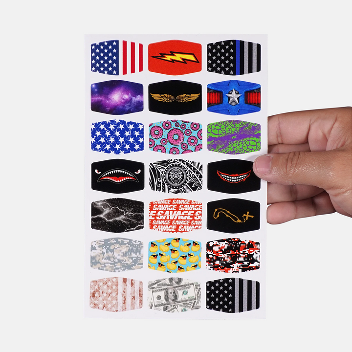 Pattern Collection Stickers for Helmets