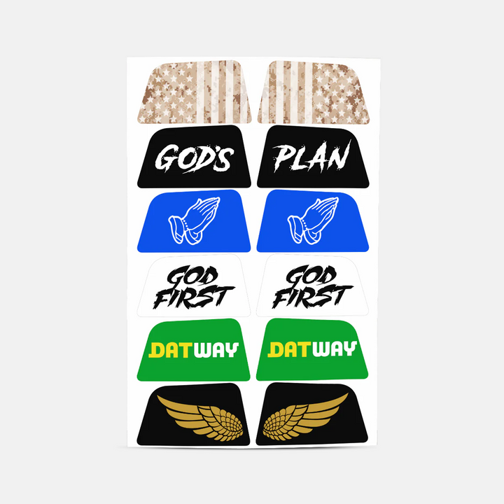 Stickers for Helmet Visor Tabs Collection #4