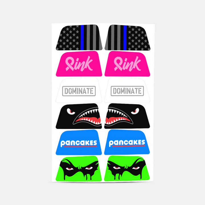 Stickers for Helmet Visor Tabs Collection #3
