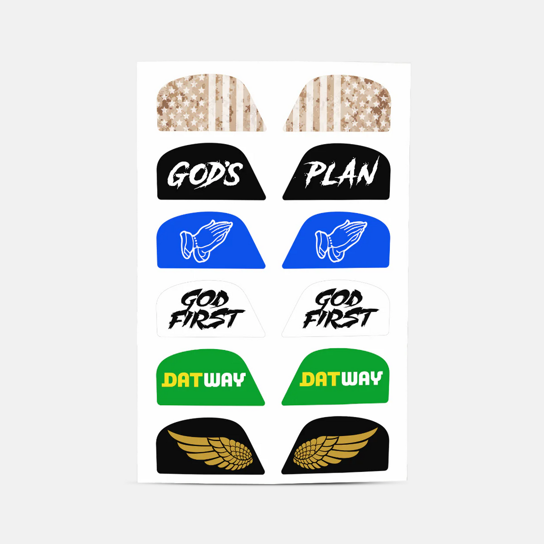 Stickers for Helmet Visor Tabs Collection #4