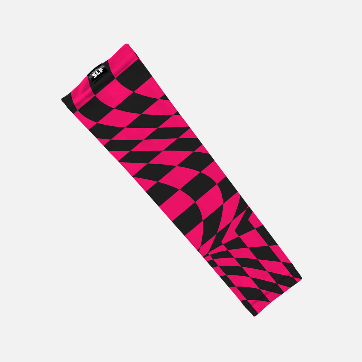 Pink Warped Checkered Kids Arm Sleeve