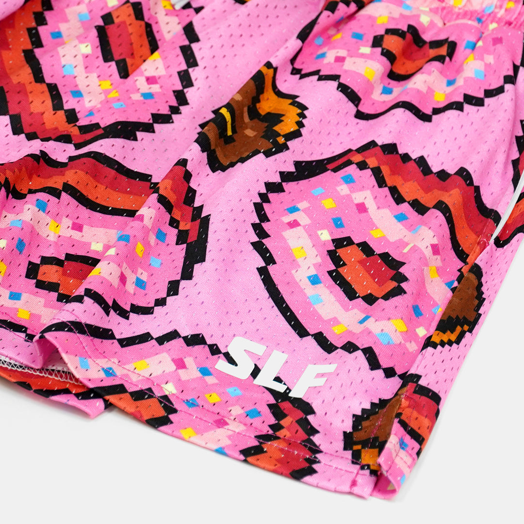 Pixel Donuts Pink Shorts - 5"