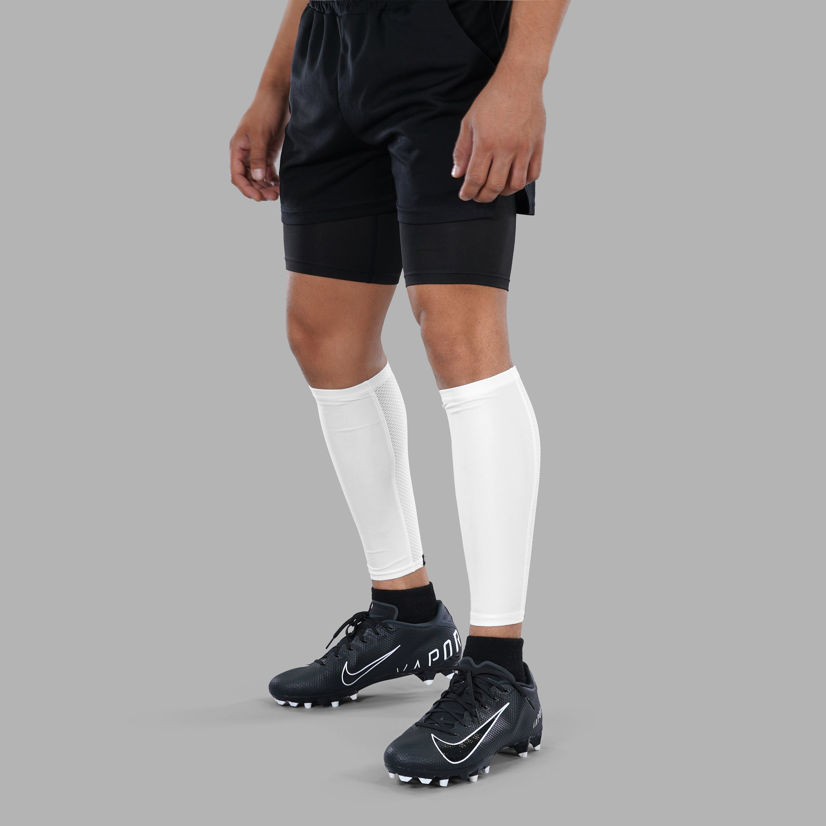Lineman White Knitted Compression Calf Sleeves - Big – SLEEFS