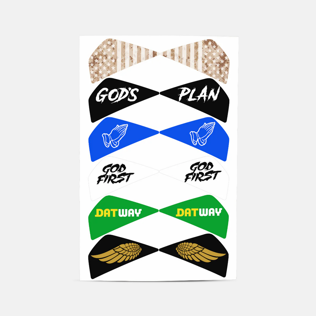 Stickers for Helmet Visor Tabs Collection #4