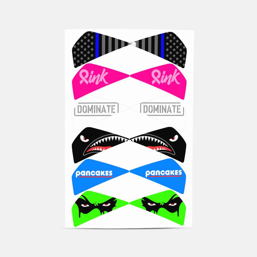 Stickers for Helmet Visor Tabs Collection #3