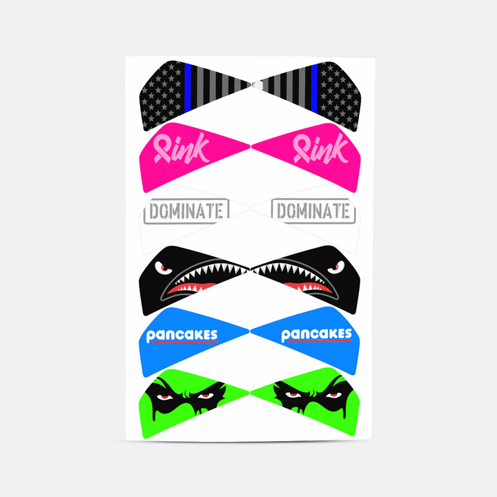 Stickers for Helmet Visor Tabs Collection #3