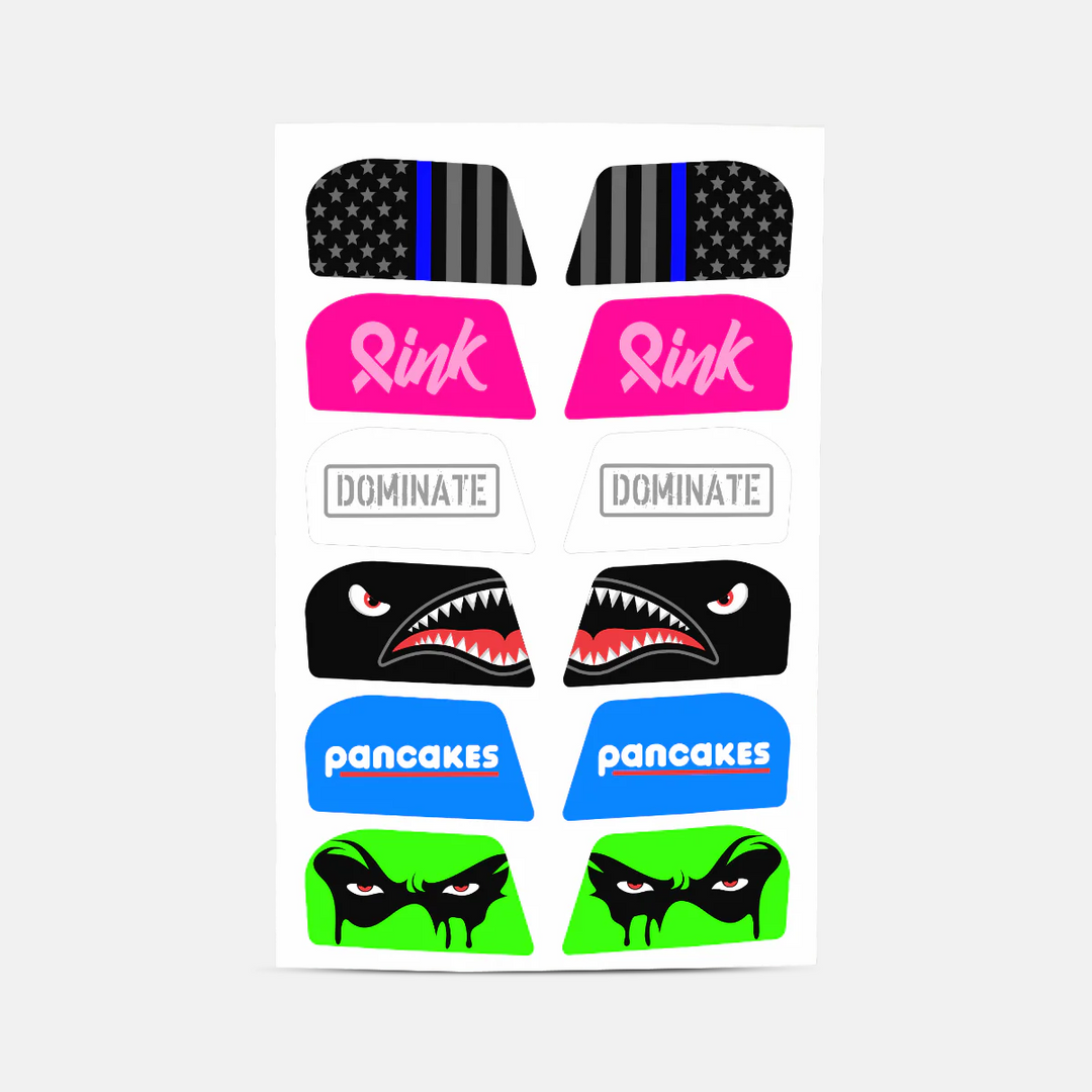Stickers for Helmet Visor Tabs Collection #3
