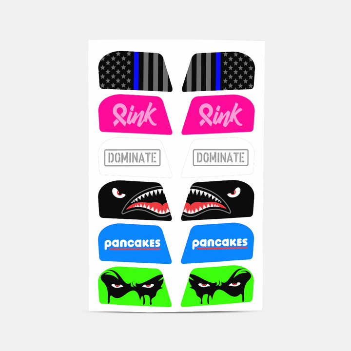 Stickers for Helmet Visor Tabs Collection #3