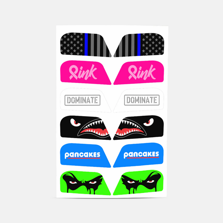 Stickers for Helmet Visor Tabs Collection #3