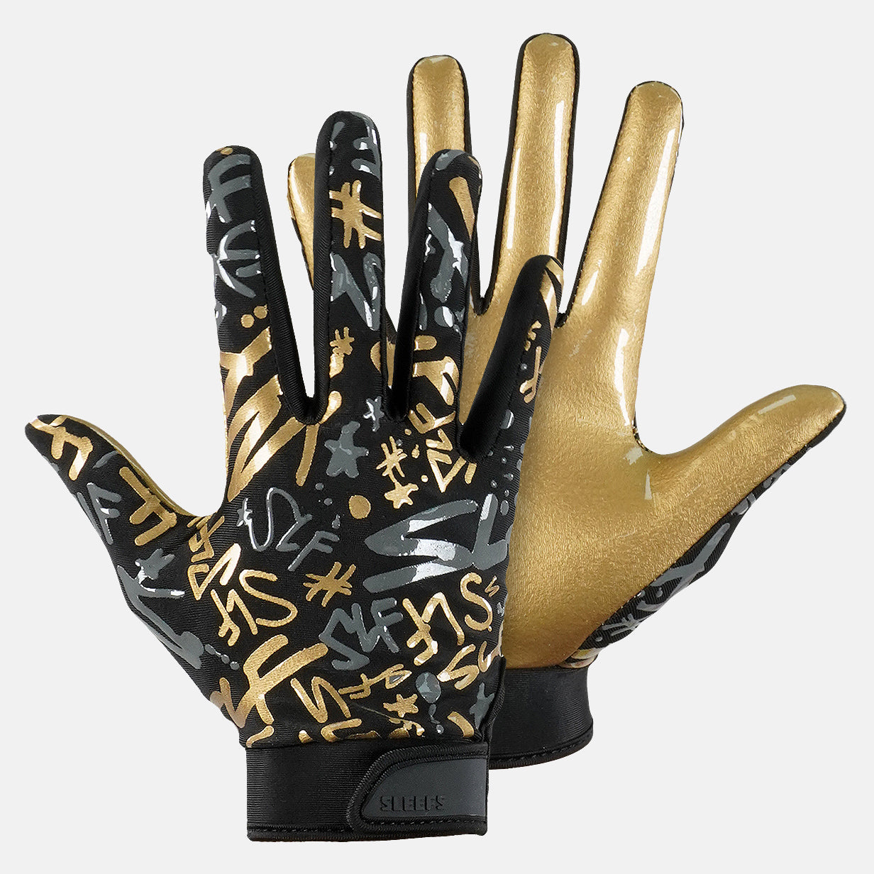 Gold football hot sale gloves youth