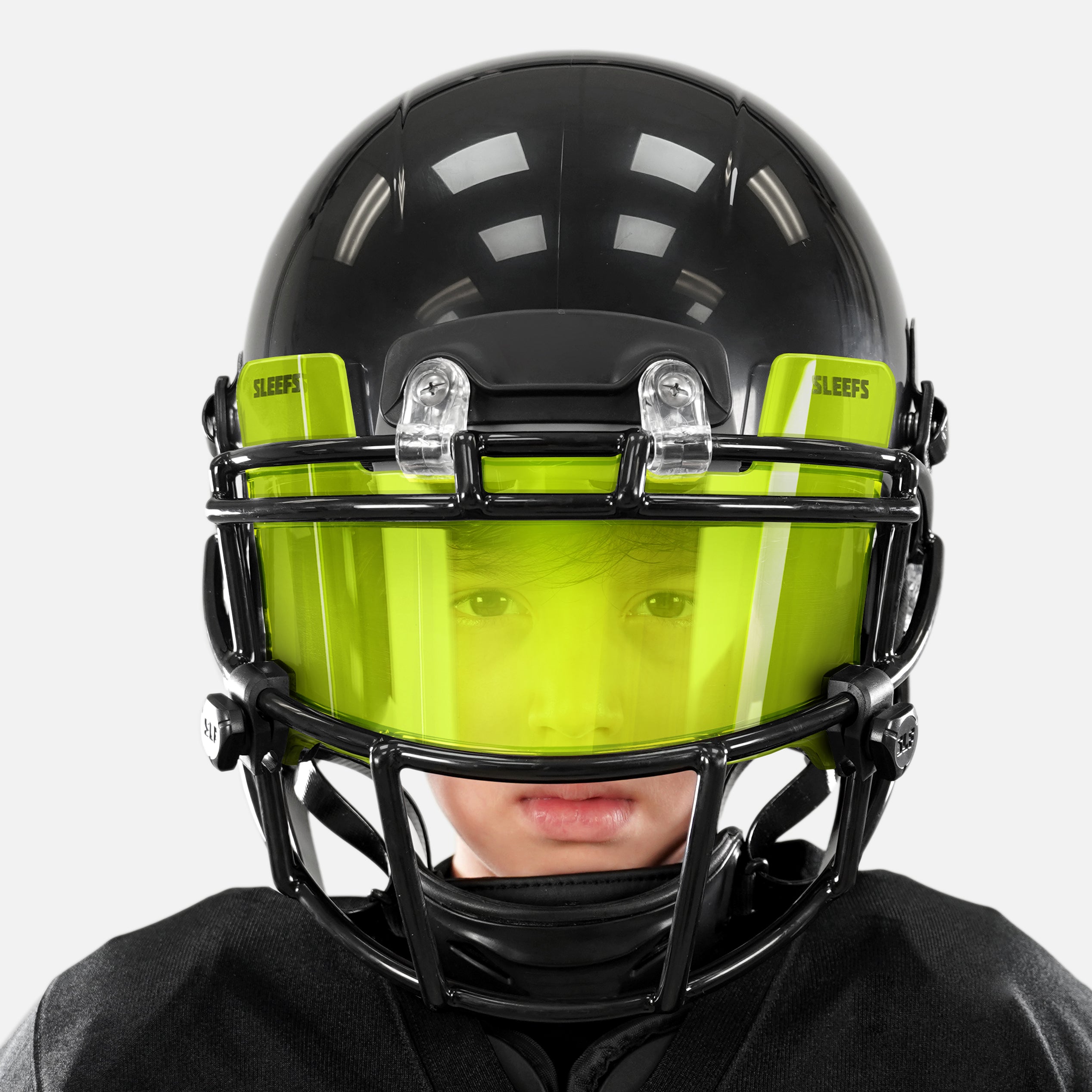 Safety Yellow Clear Helmet EyeShield Visor for Kids SLEEFS