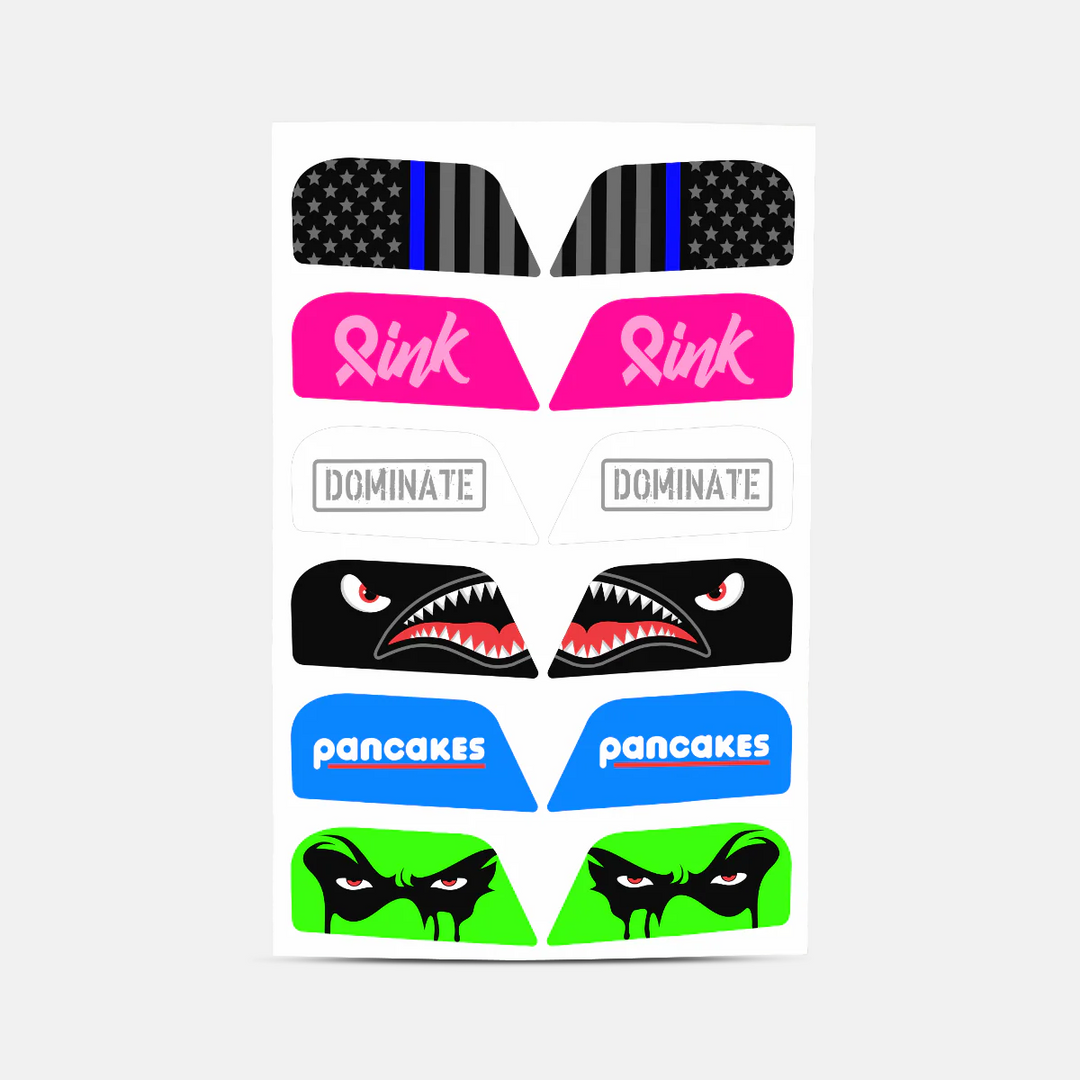 Stickers for Helmet Visor Tabs Collection #3