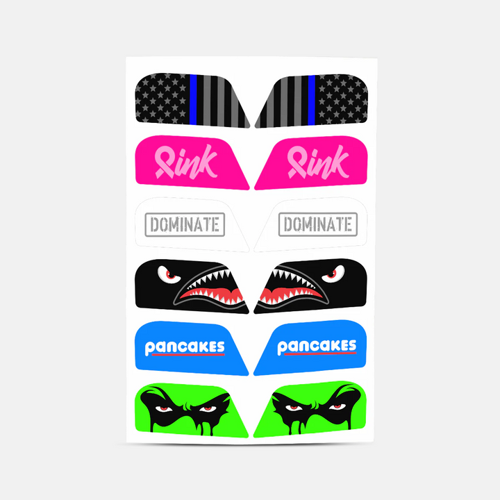 Stickers for Helmet Visor Tabs Collection #3