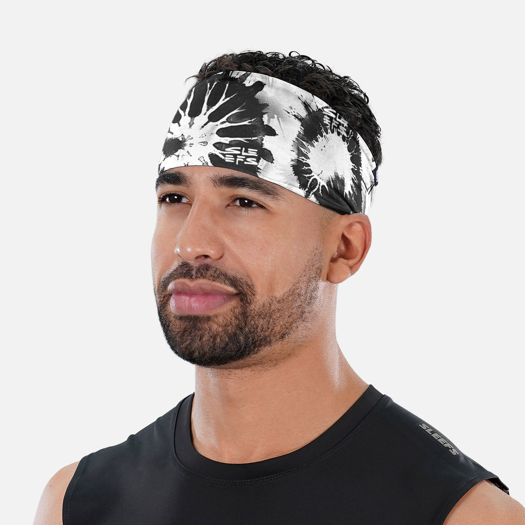 Sleefs Black Tie Dye Headband