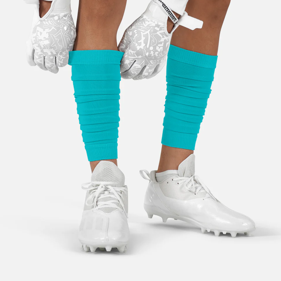Teal Scrunchie Leg Sleeves