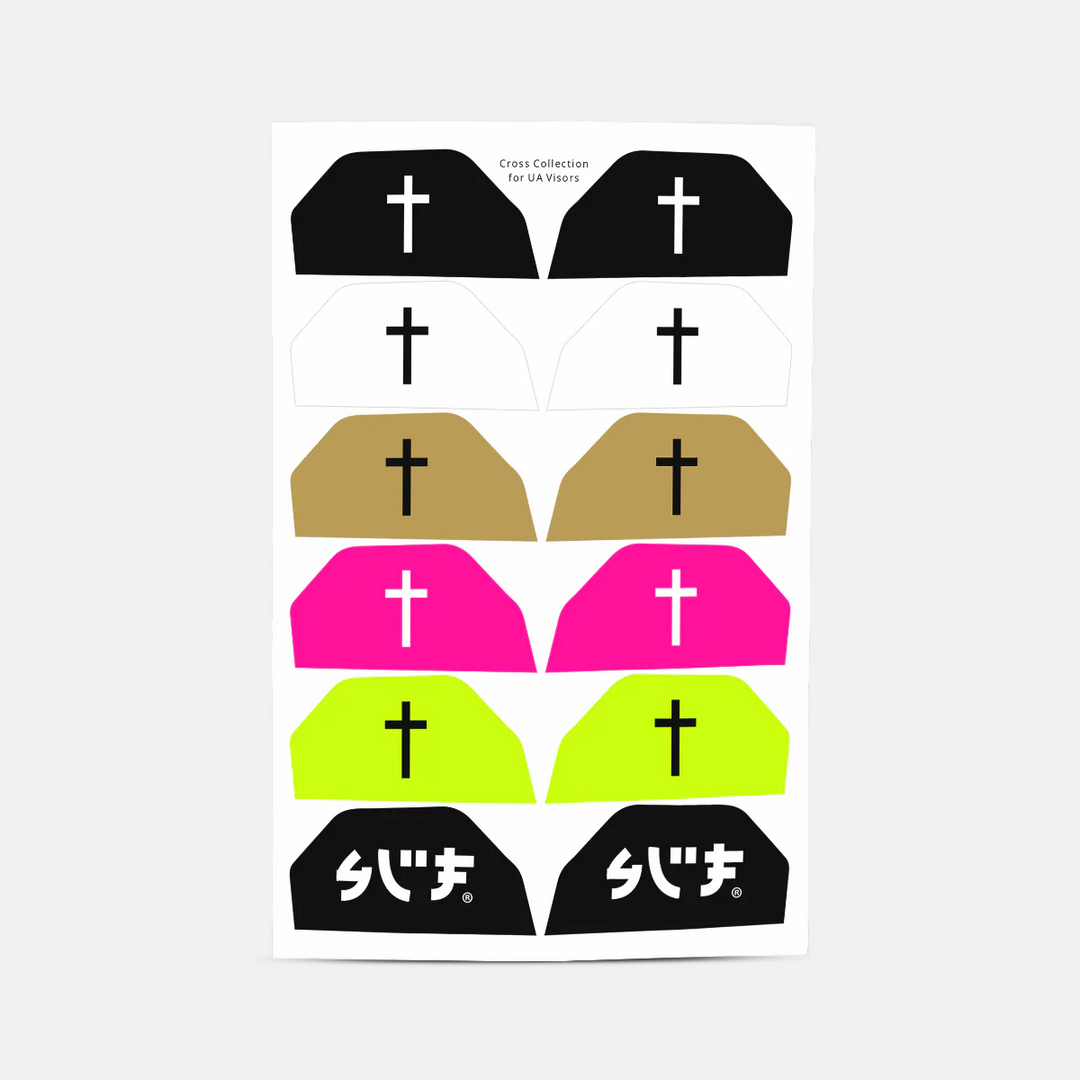 Faith Cross Stickers for Helmet Visor Tabs