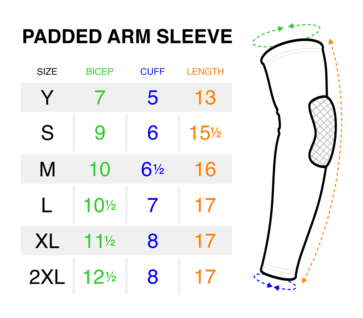 Padded Arm Sleeve Padded Arm Sleeve