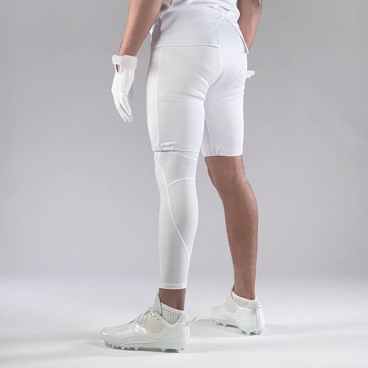 White Football Pro Leg Sleeve