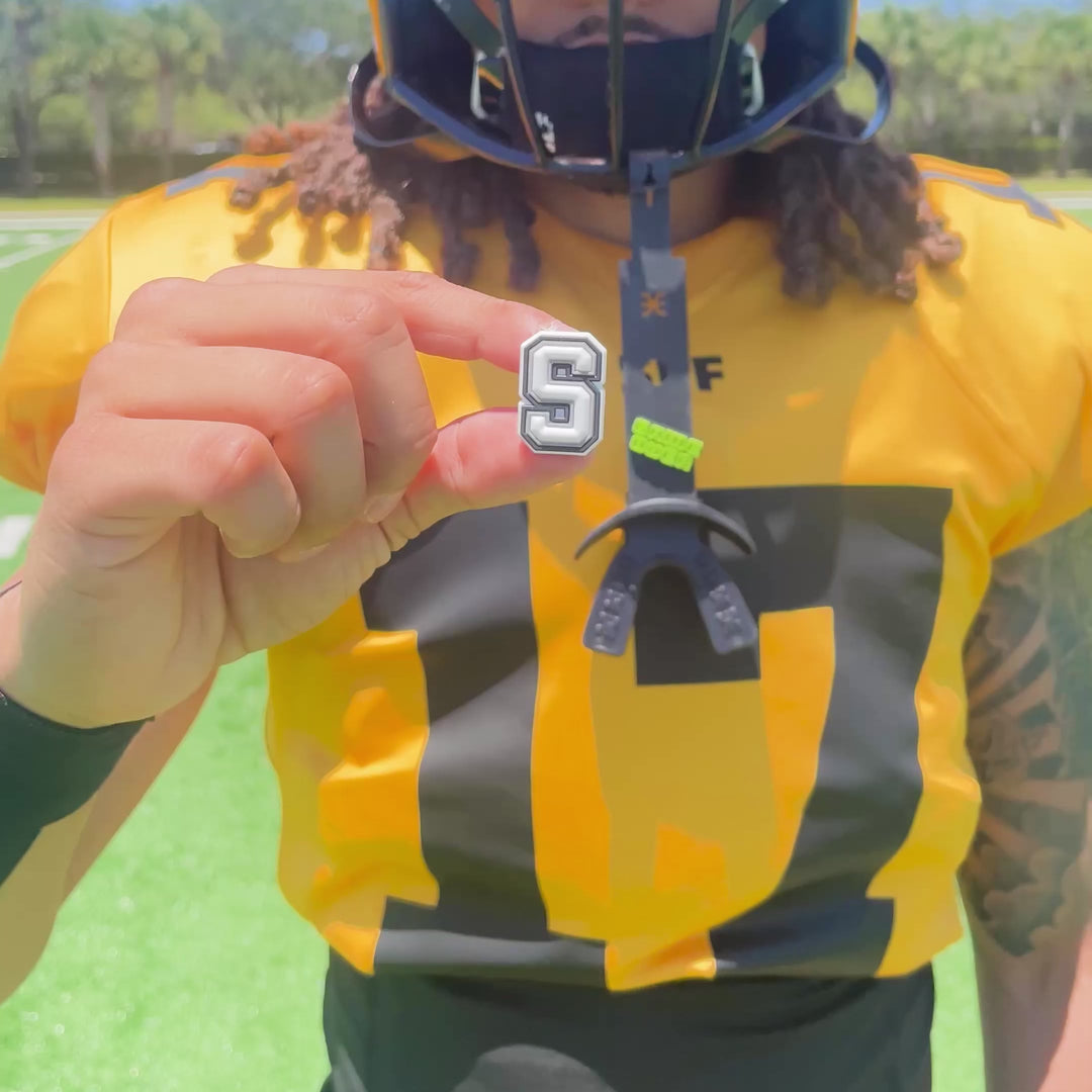 Black Soft Football Mouthguard 2.0