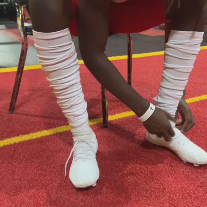 White Long Scrunchie Socks