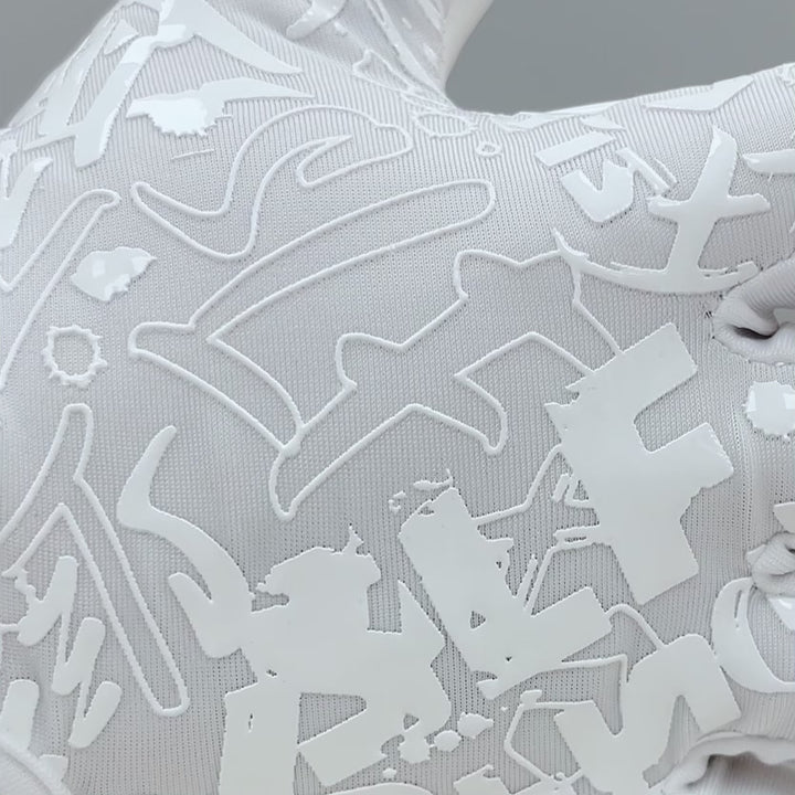 White Sticky Football Receiver Gloves