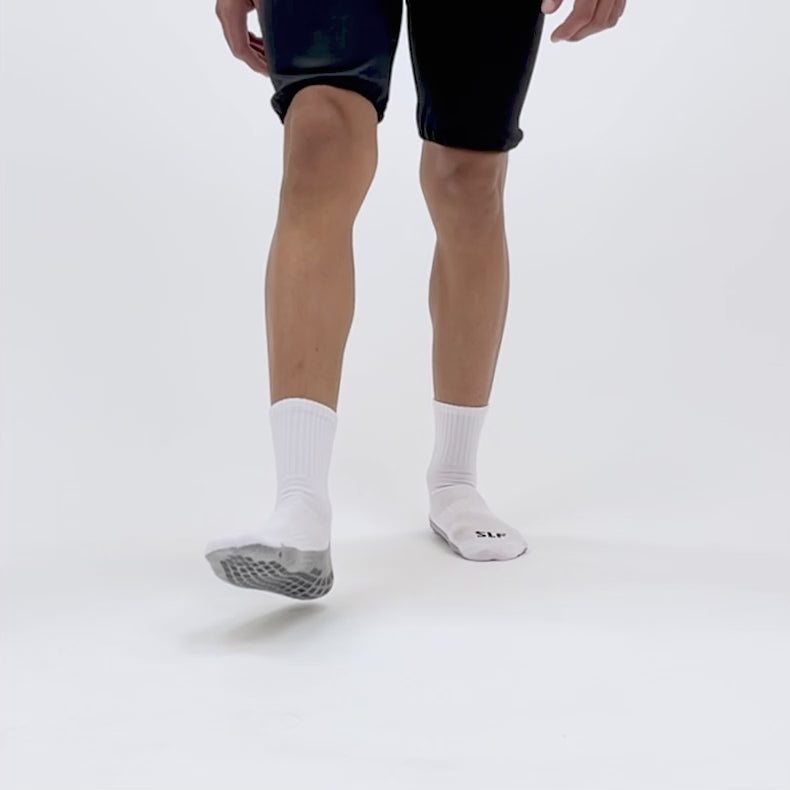 White Performance Grip Socks