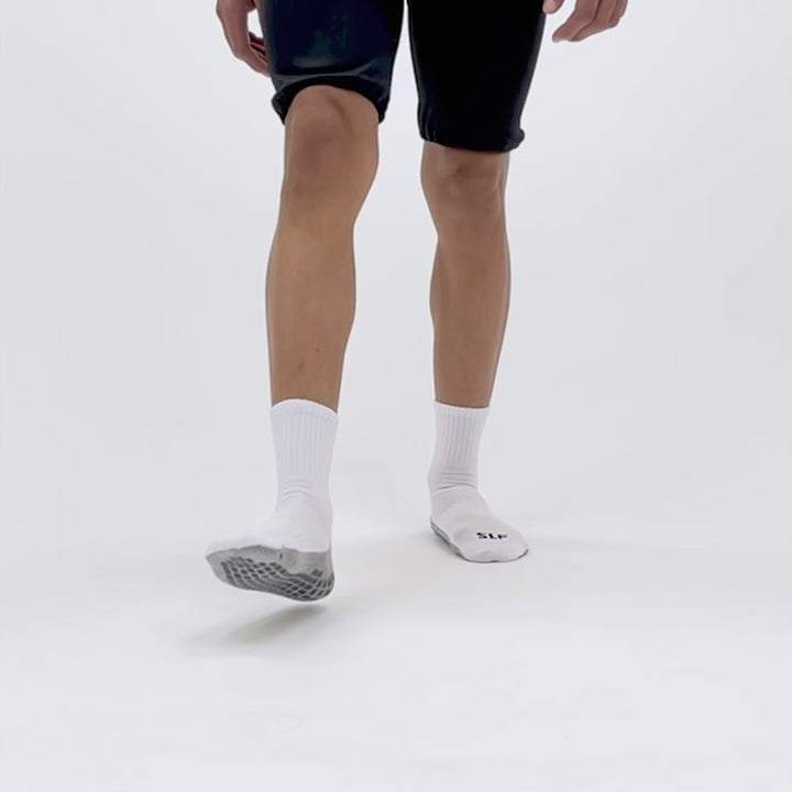 White Performance Grip Socks