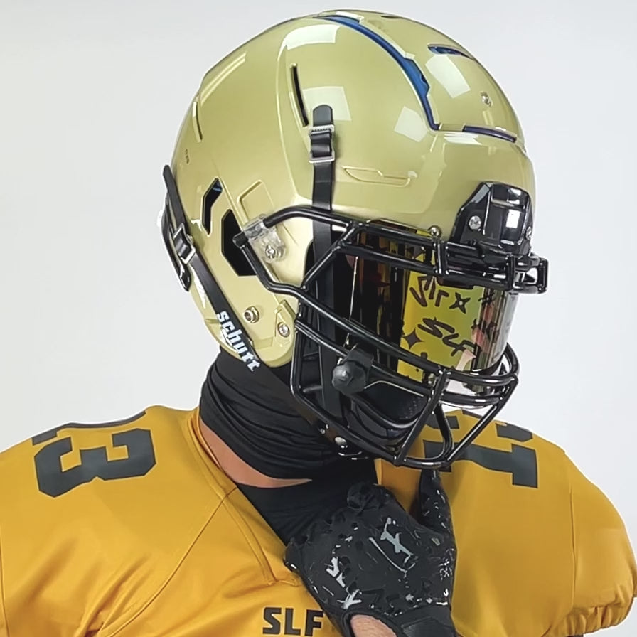 SLF Milan Pattern Gold Lite Helmet Eye-Shield Visor