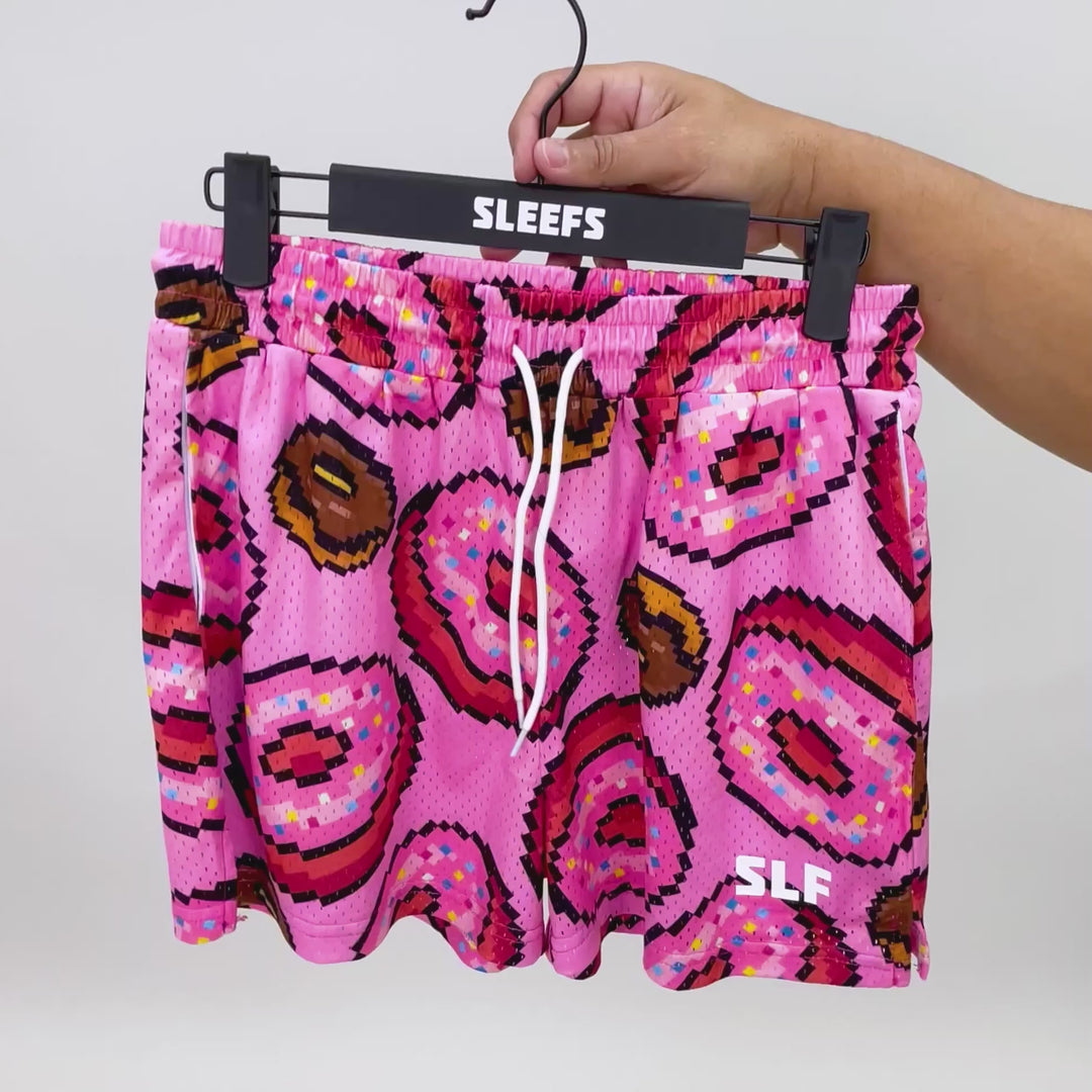 Pixel Donuts Pink Shorts - 5"