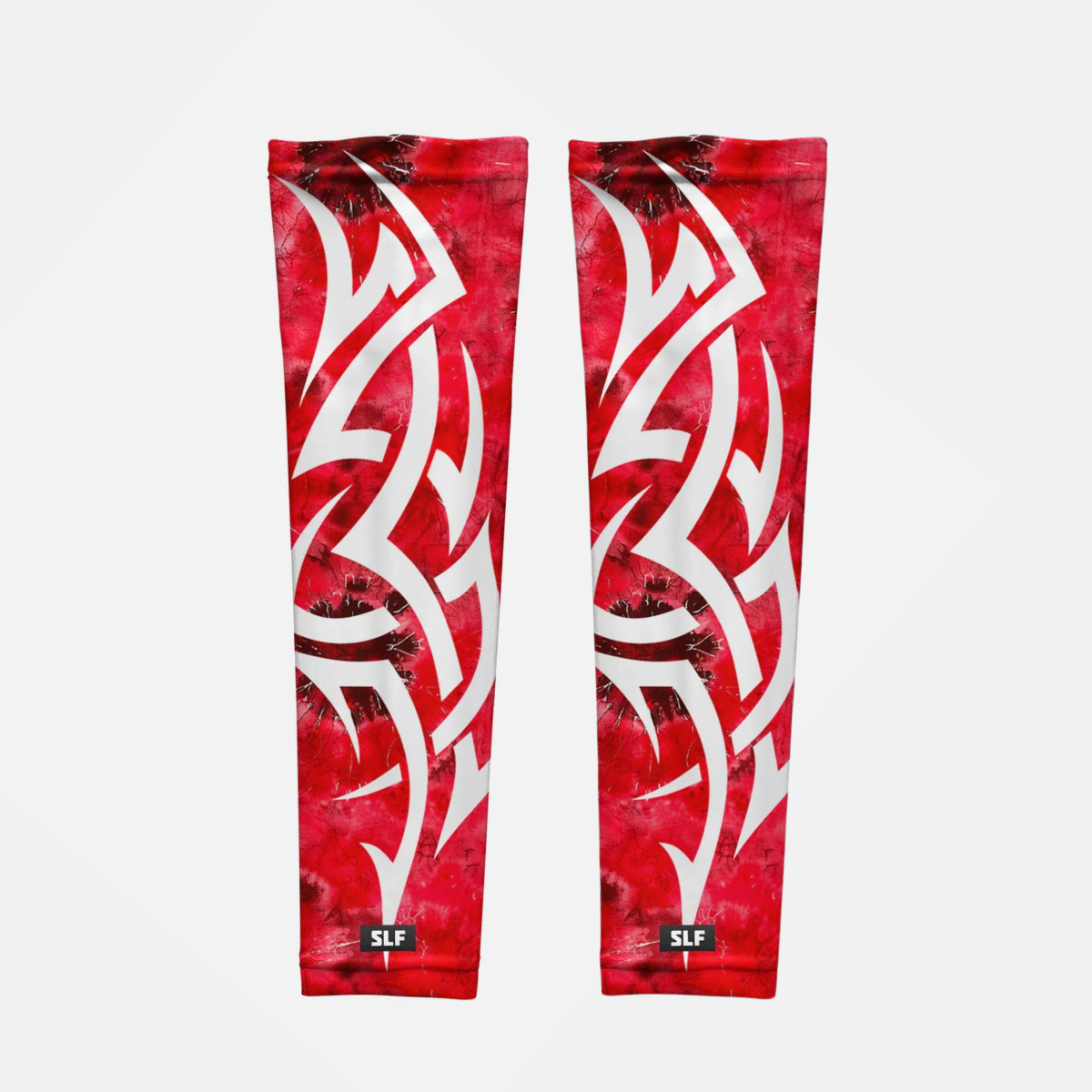 Tribal Tie Dye Red UV Arm Sleeves pair SLEEFS tribal-tie-dye-red-uv-arm-sleeves-pair-sleefs