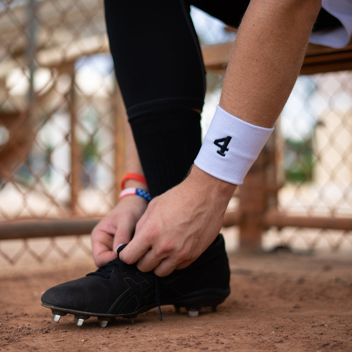 White Drip Wristbands (Pair)